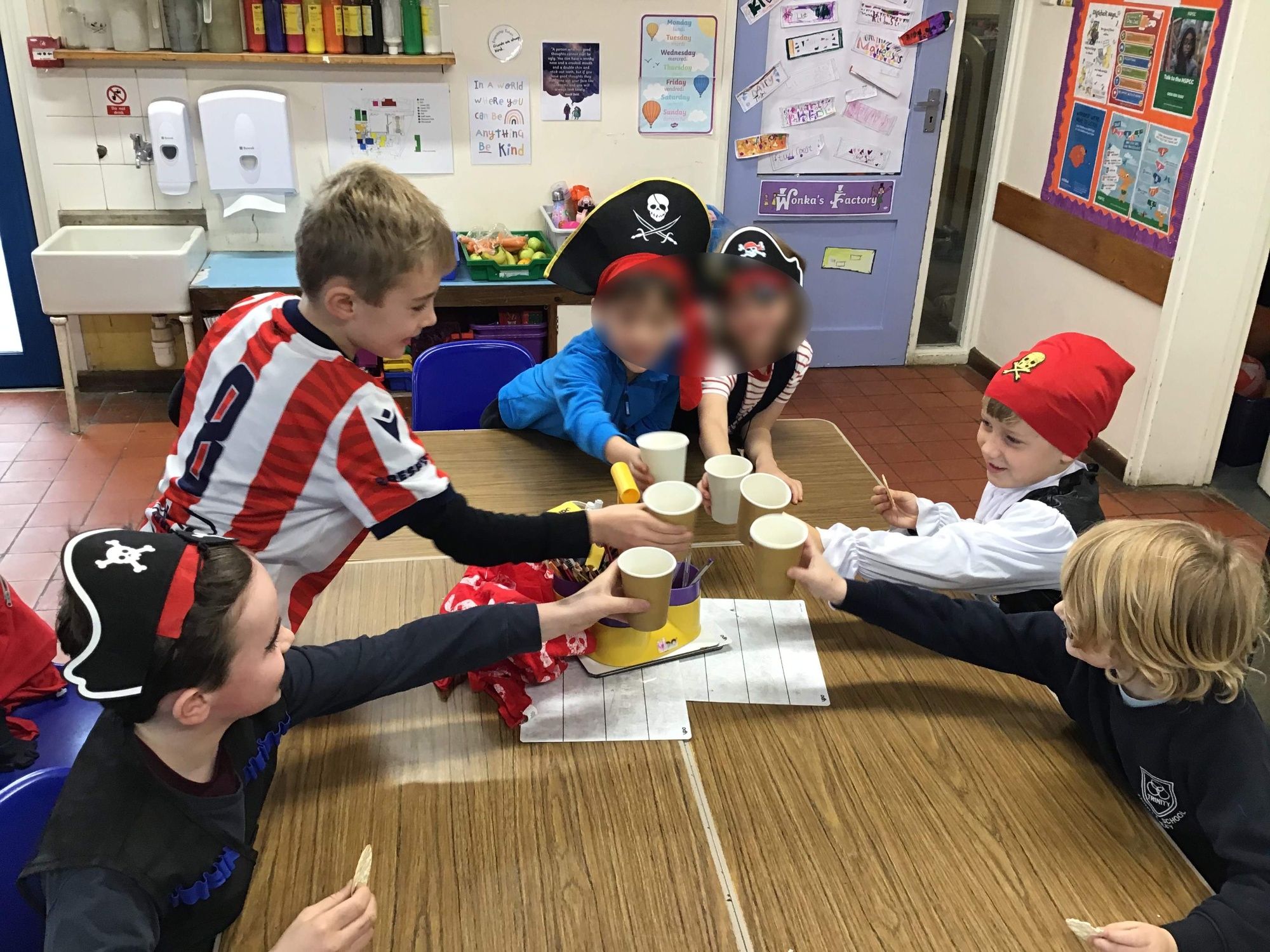 Children dressed as pirates photo