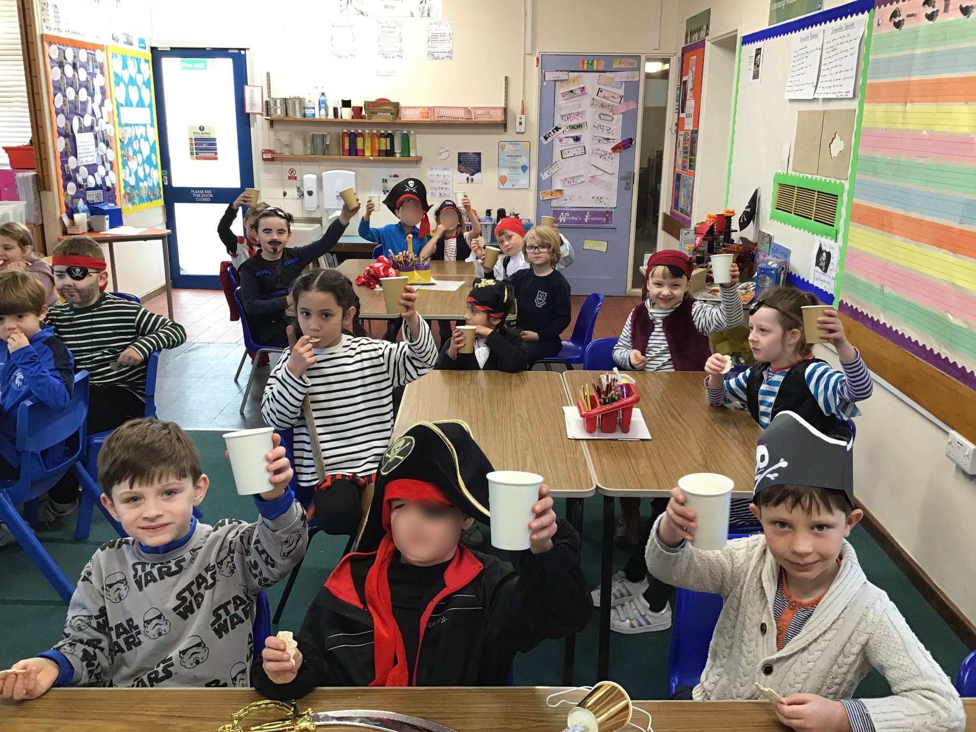 Children dressed as pirates photo