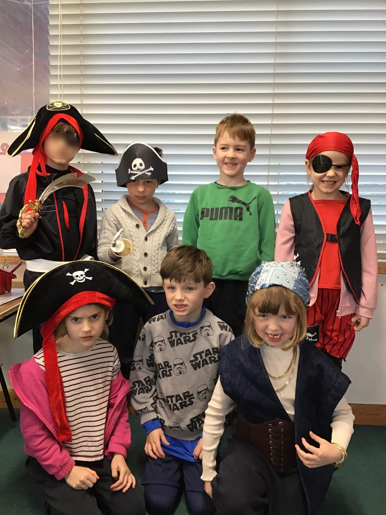 Children dressed as pirates photo