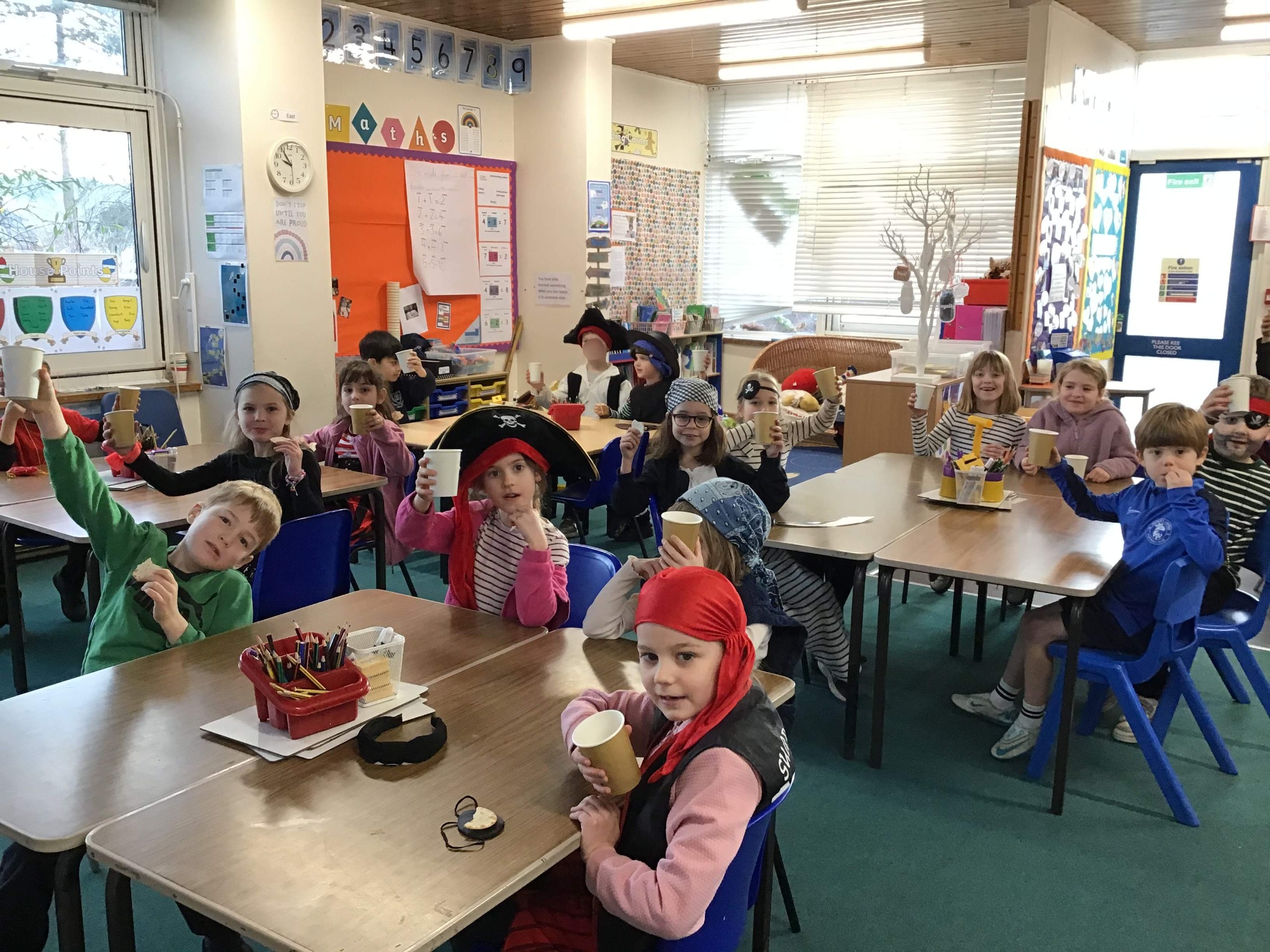 Children dressed as pirates photo