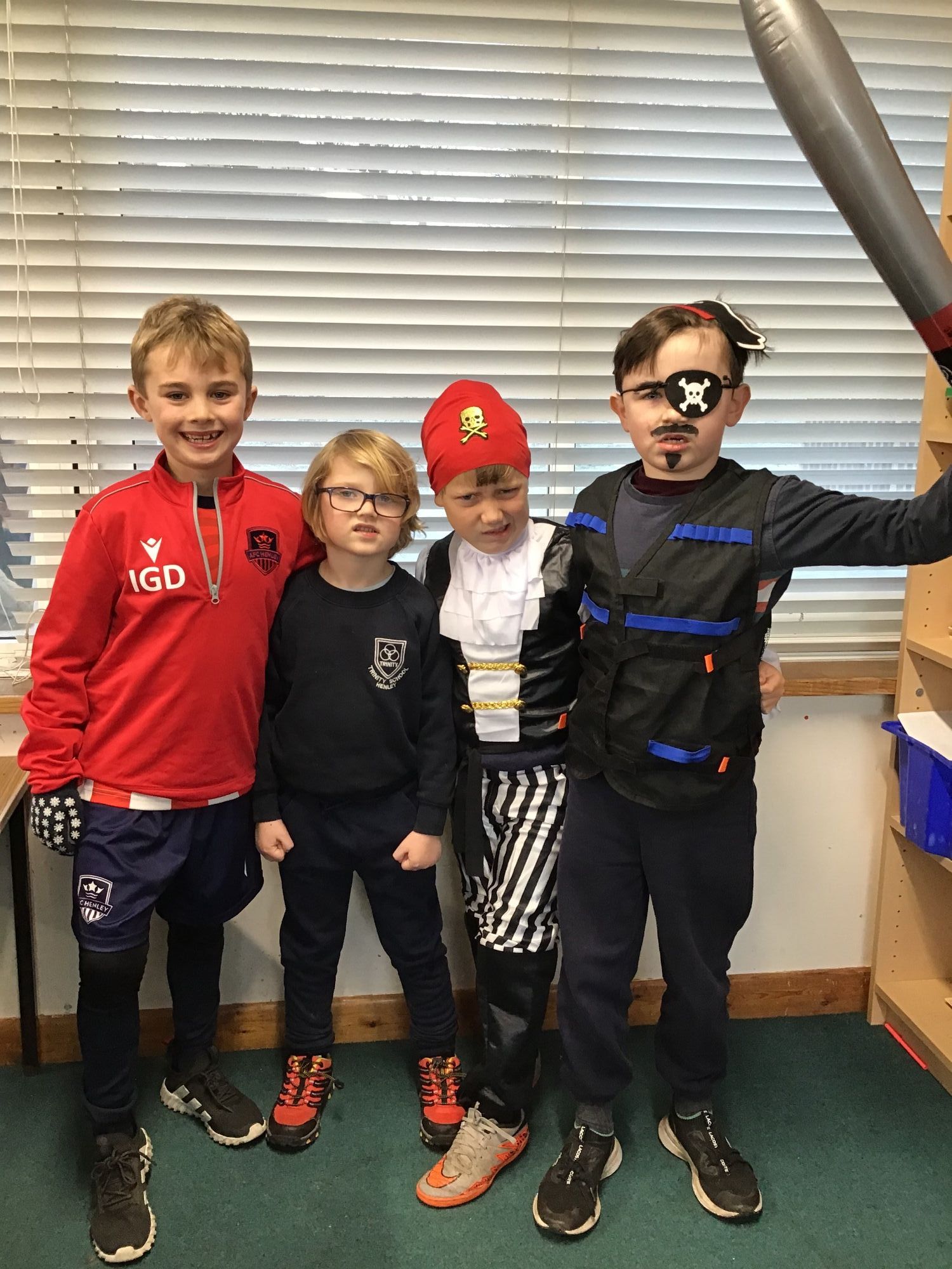 Children dressed as pirates photo